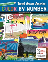 Color by Number Travel Across America Coloring Book |
