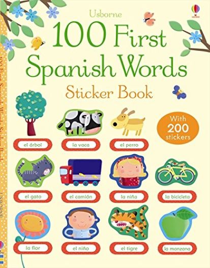 100 First Spanish Words Sticker Book |