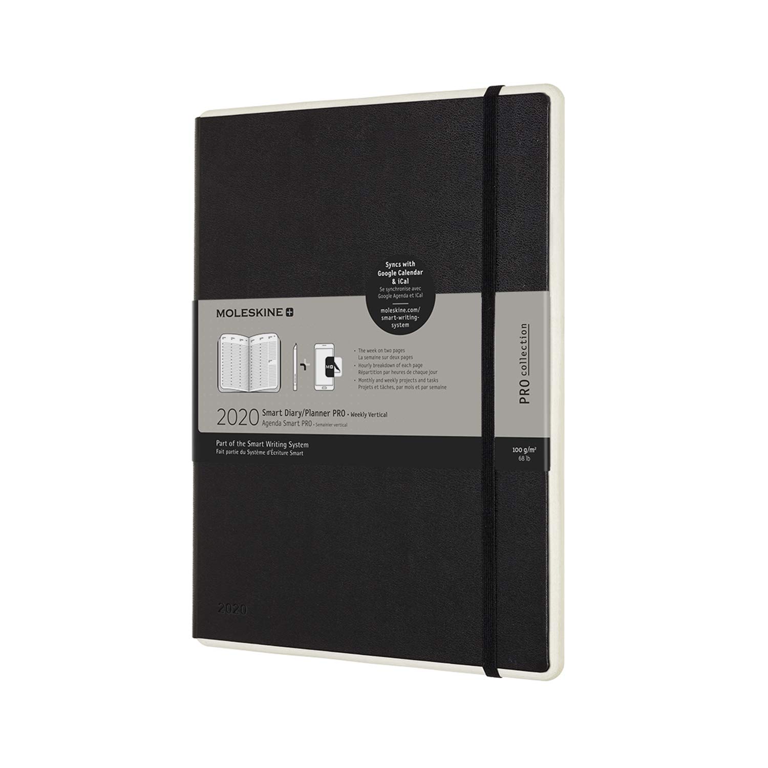 Carnet - Moleskine Smart Weekly Planner Pro - Extra Large, Paper Tablet, Black | Moleskine