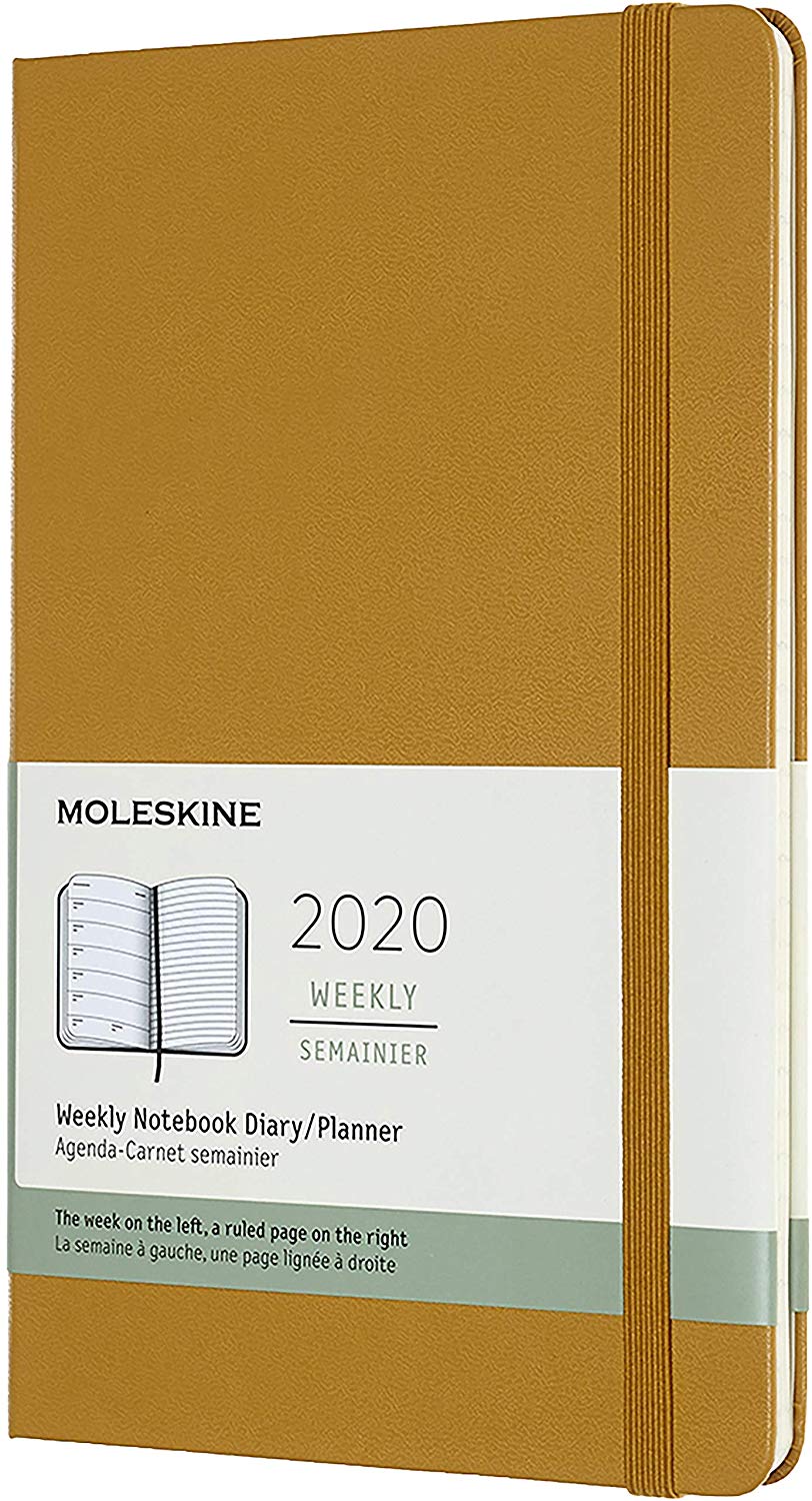 Agenda 2020 - Moleskine 12-Month Weekly Notebook Planner - Ripe Yellow, Large, Hard cover | Moleskine