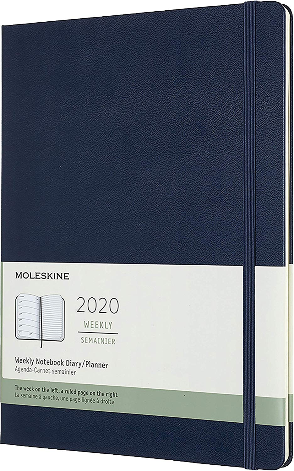 Agenda 2020 - Moleskine 12-Month Weekly Notebook Planner - Sapphire Blue, Extra Large, Hard cover | Moleskine