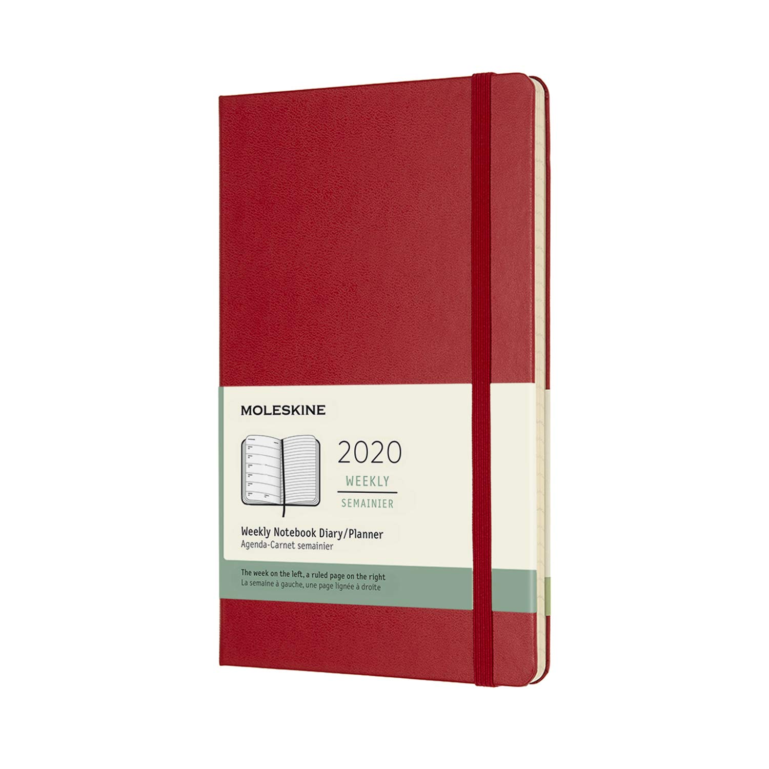 Agenda 2020 - Moleskine 12-Month Weekly Notebook Planner - Scarlet Red, Large, Hard cover | Moleskine