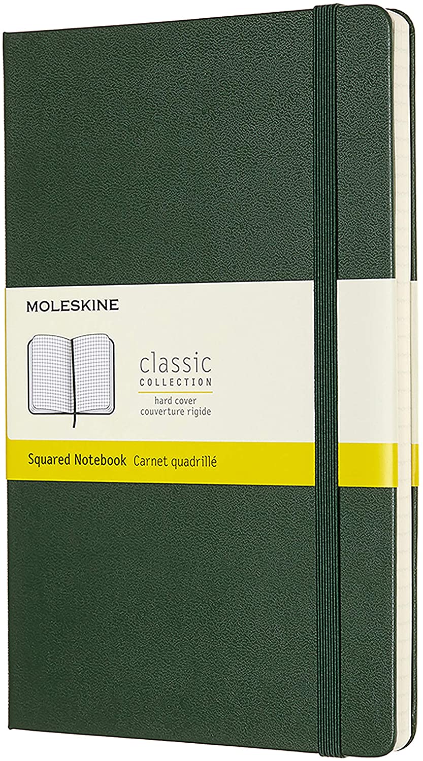 Carnet - Moleskine Classic - Large, Hard Cover, Squared - Myrtle Green | Moleskine - 4 | YEO