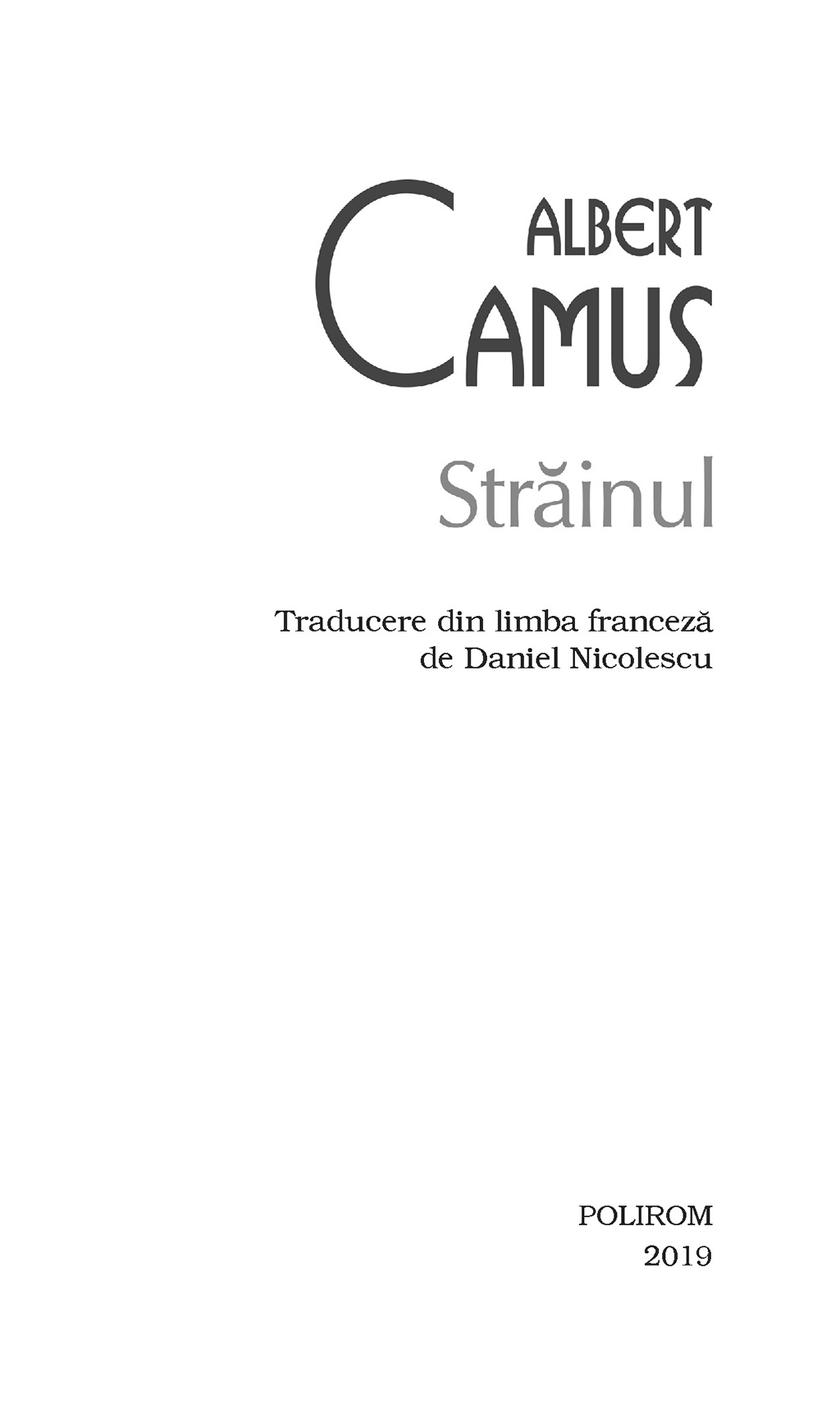 Strainul | Albert Camus - 1