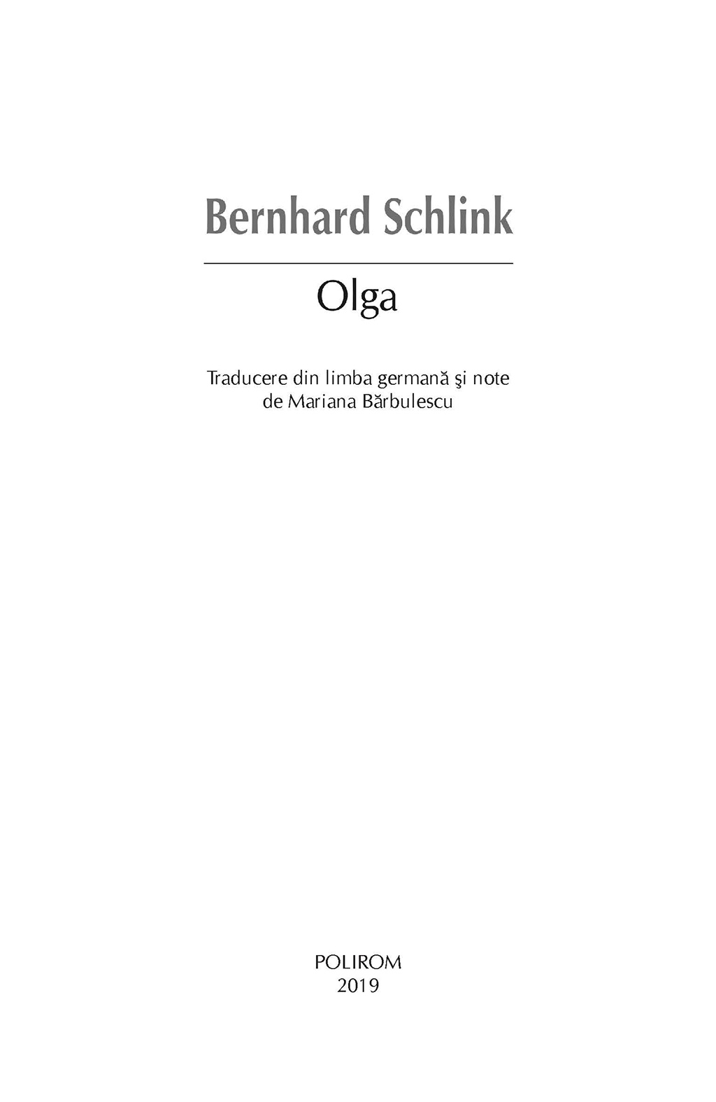 Olga | Bernhard Schlink - 2 | YEO