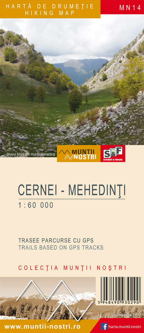 Harta de drumetie – Muntii Cernei – Mehedinti | carturesti.ro imagine 2022