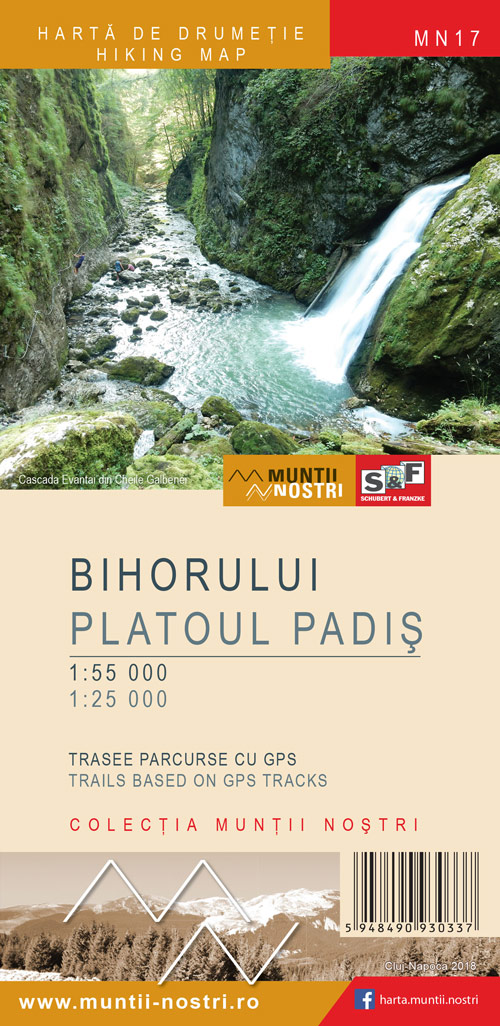 Harta de drumetie – Muntii Bihorului – Platoul Padis | atlase