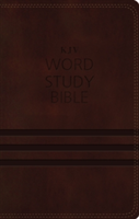 KJV, Word Study Bible, Imitation Leather, Brown, Indexed, Red Letter Edition |