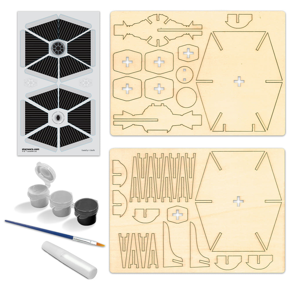 Macheta de asamblat - Star Wars - Tie Fighter | Wood WorX - 3 | YEO