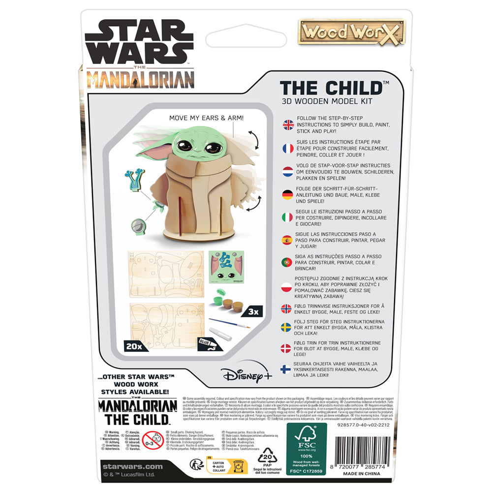 Macheta de asamblat - Star Wars the Mandalorian - The Child | Wood WorX - 2 | YEO