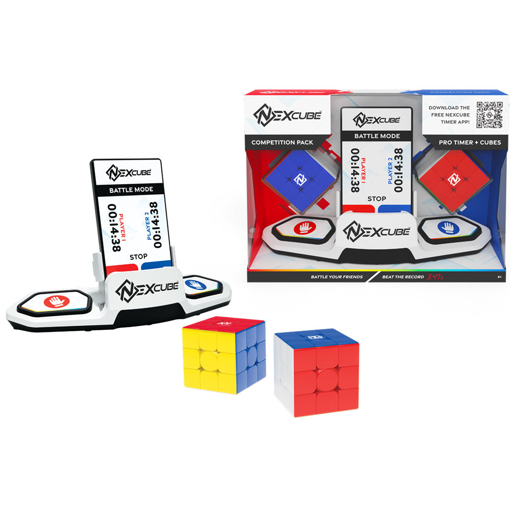 Set 2 cuburi - Nexcube Competition Pack - 2 cuburi 3x3 si un timer, speedcubing inclus | Moyu - 1 | YEO