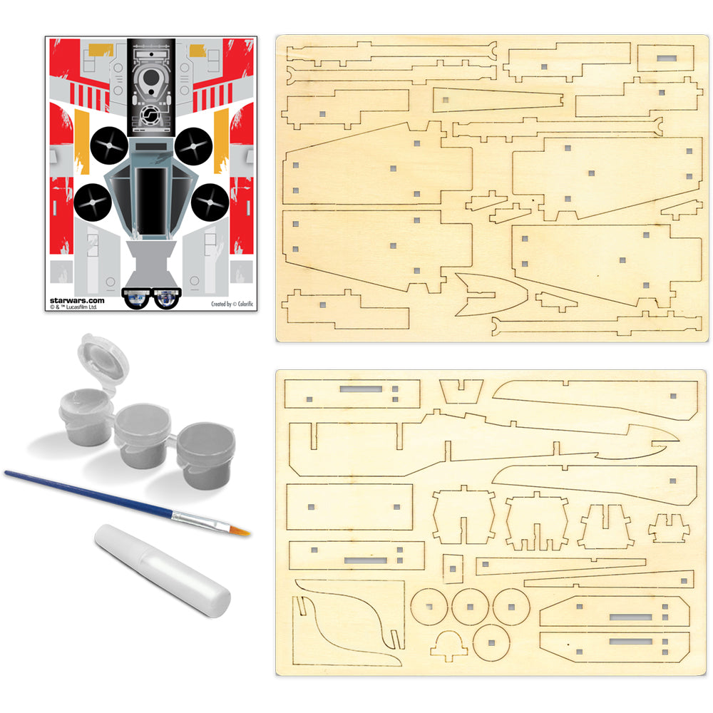 Macheta de asamblat - Star Wars - X-Wing Starfighter | Wood WorX - 2 | YEO