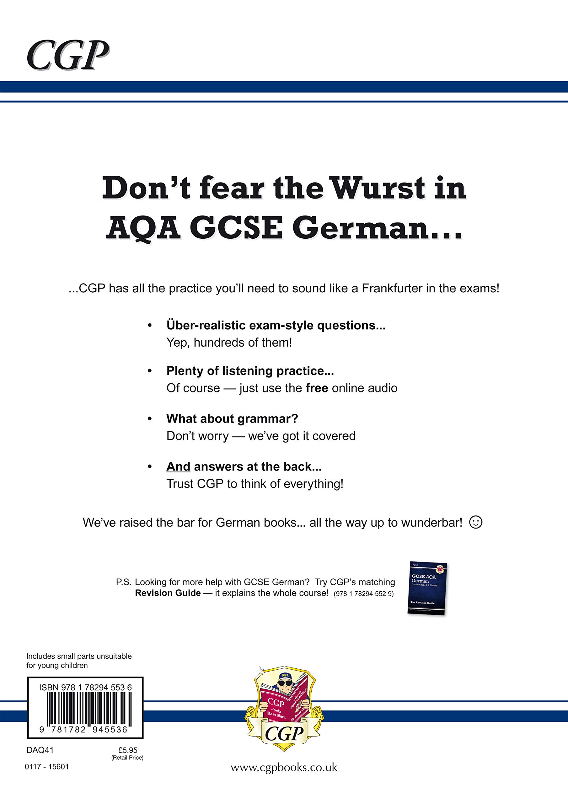 GCSE German AQA Exam Practice Workbook - For the Grade 9-1 Course (Includes Answers) |