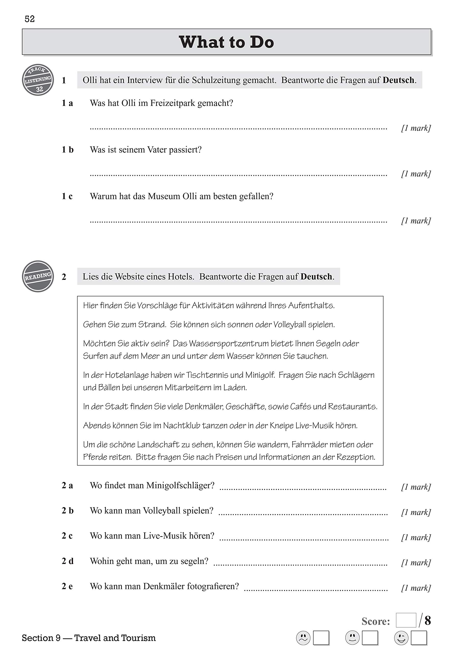 GCSE German AQA Exam Practice Workbook - For the Grade 9-1 Course (Includes Answers) | - 7 | YEO