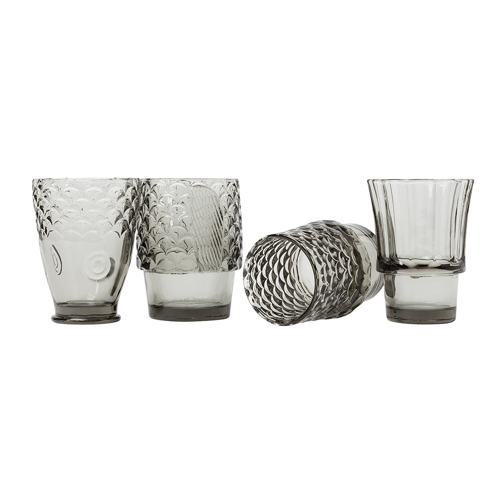 Set 4 pahare - Fish Stackable Glasses | DOIY