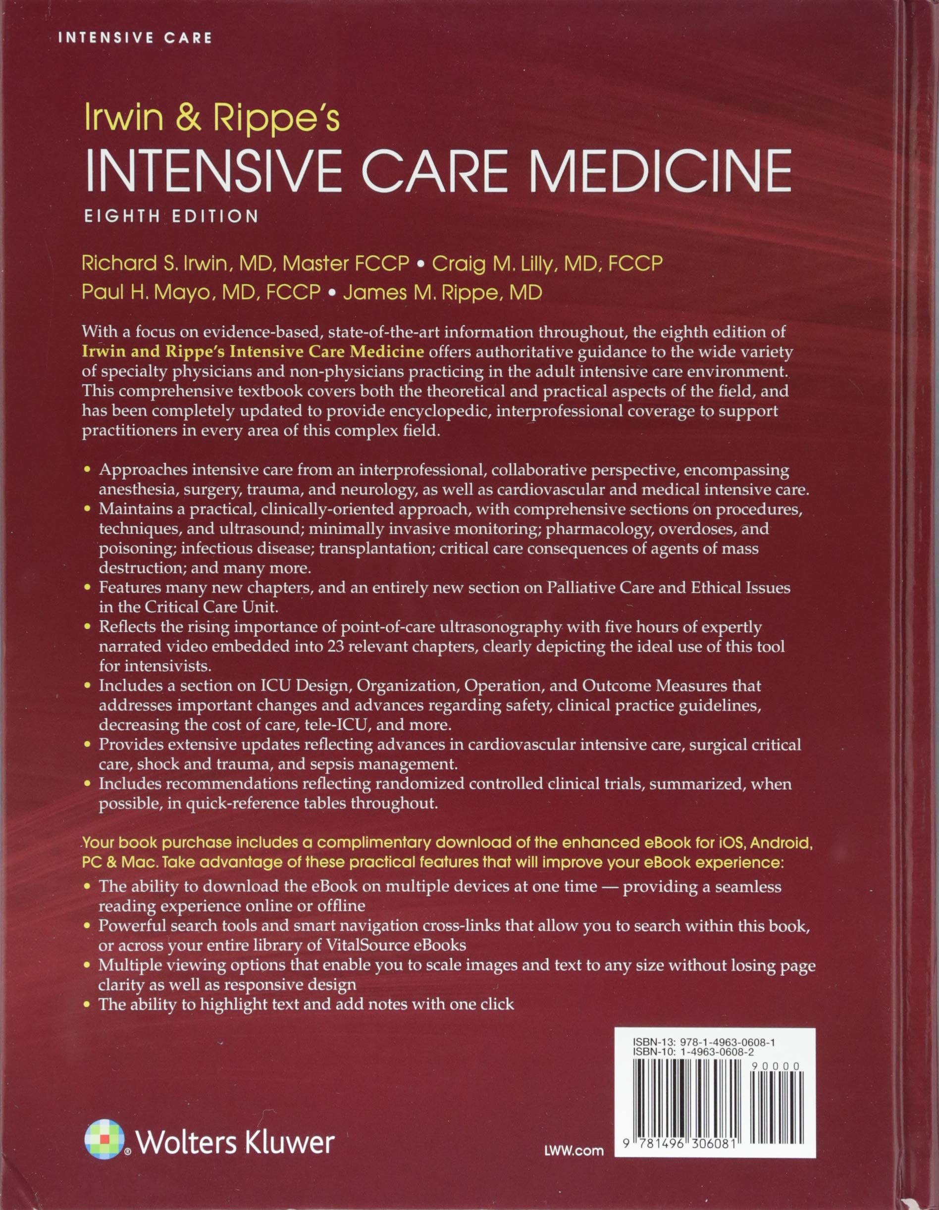 Irwin and Rippe\'s Intensive Care Medicine | Irwin - 1 | YEO