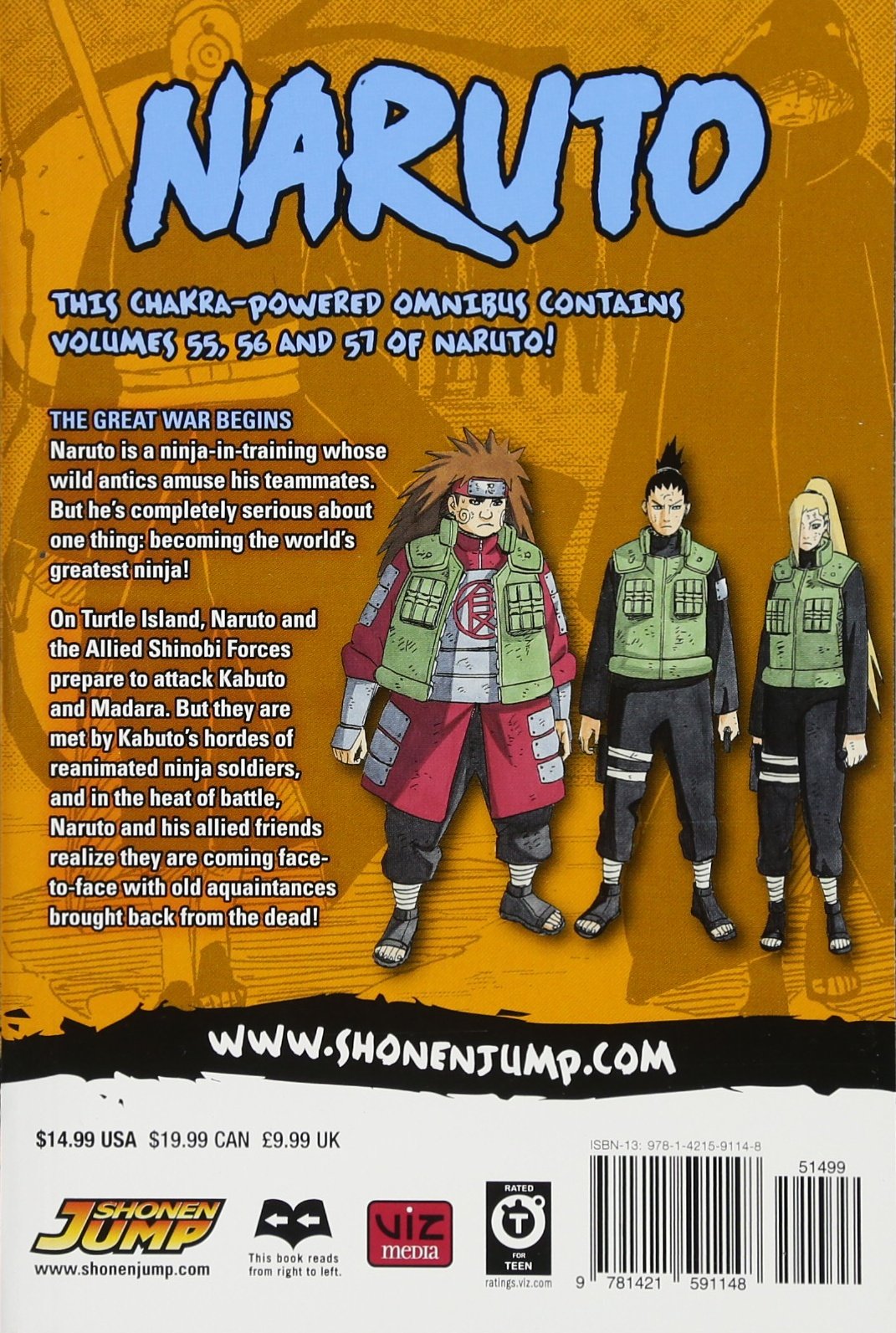 Vezi detalii pentru Naruto (3-in-1 Edition) - Volume 19 | Masashi Kishimoto