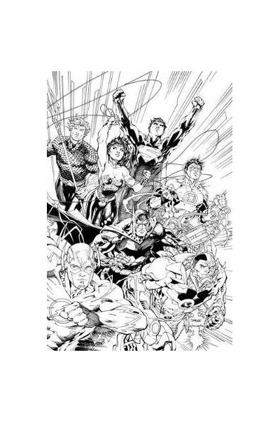 Justice League An Adult Coloring Book |