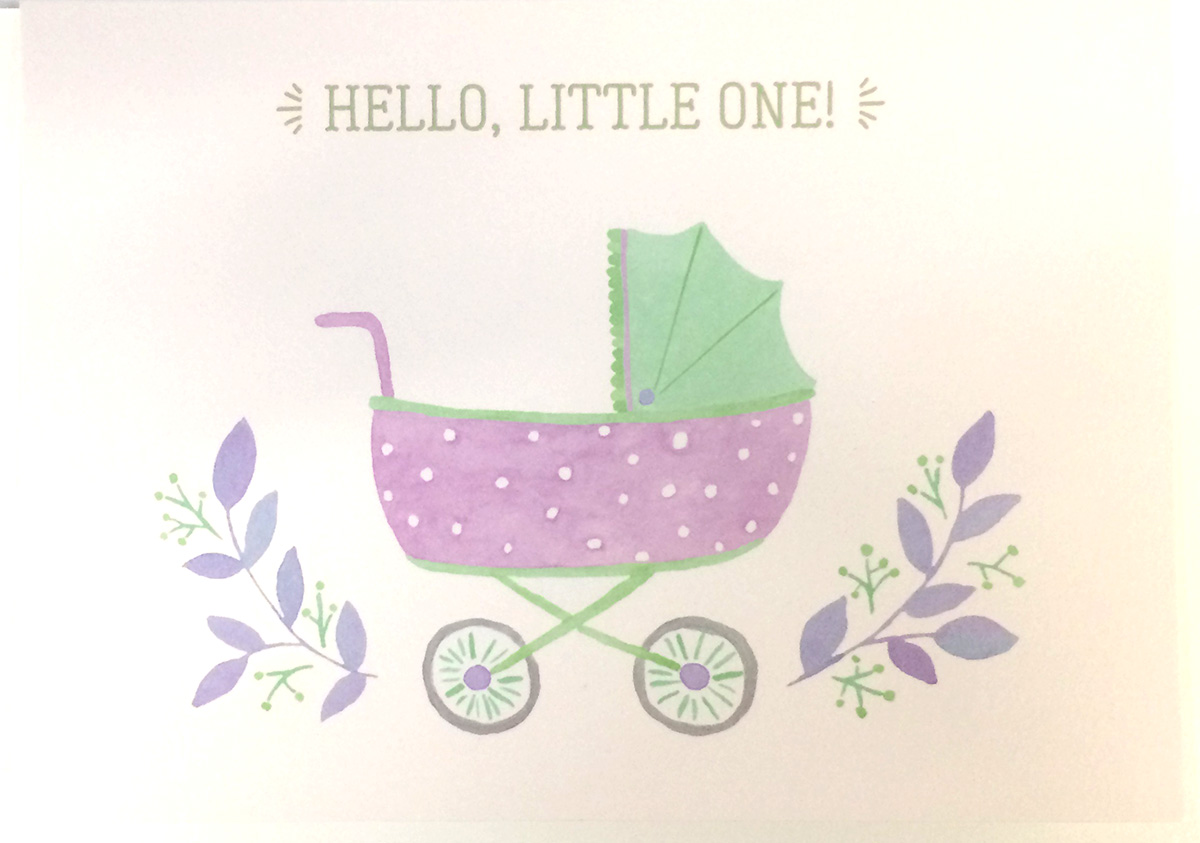 Felicitare - Hello, Little one! | Mink