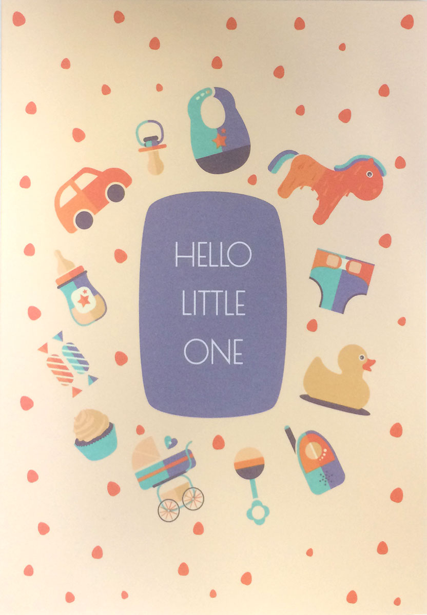 Felicitare - Hello Little One | Mink