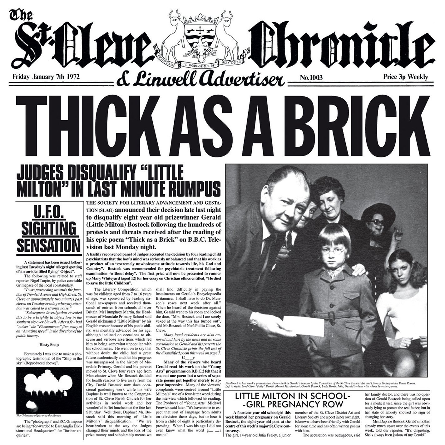 Thick As a Brick (The 2012 Steven Wilson Stereo Remix) | Jethro Tull - 1 | YEO