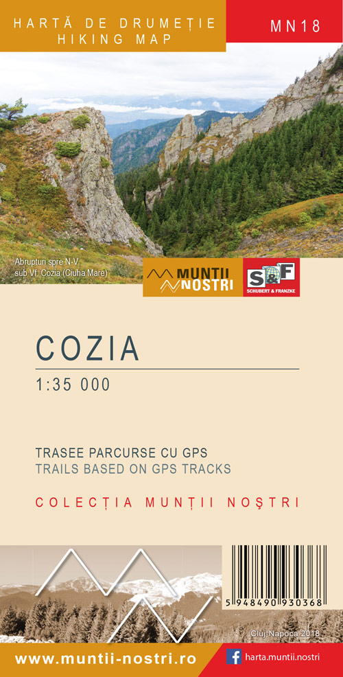 Harta de drumetie – Muntii Cozia | carturesti.ro imagine 2022