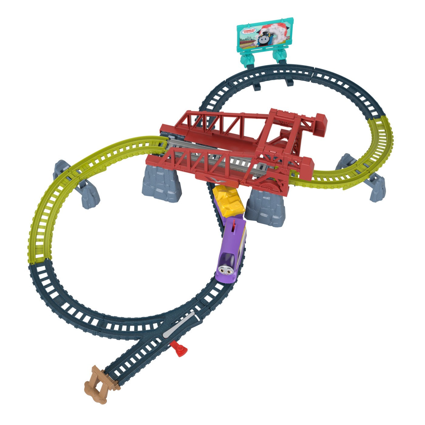 Set de joaca - Locomotiva motorizata - Kana, cu accesorii | Fisher-Price - 6 | YEO