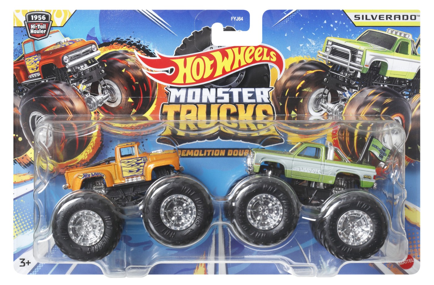 Set 2 masini - Hot Wheels - Hi-Tail Hauler si Silverado | Mattel