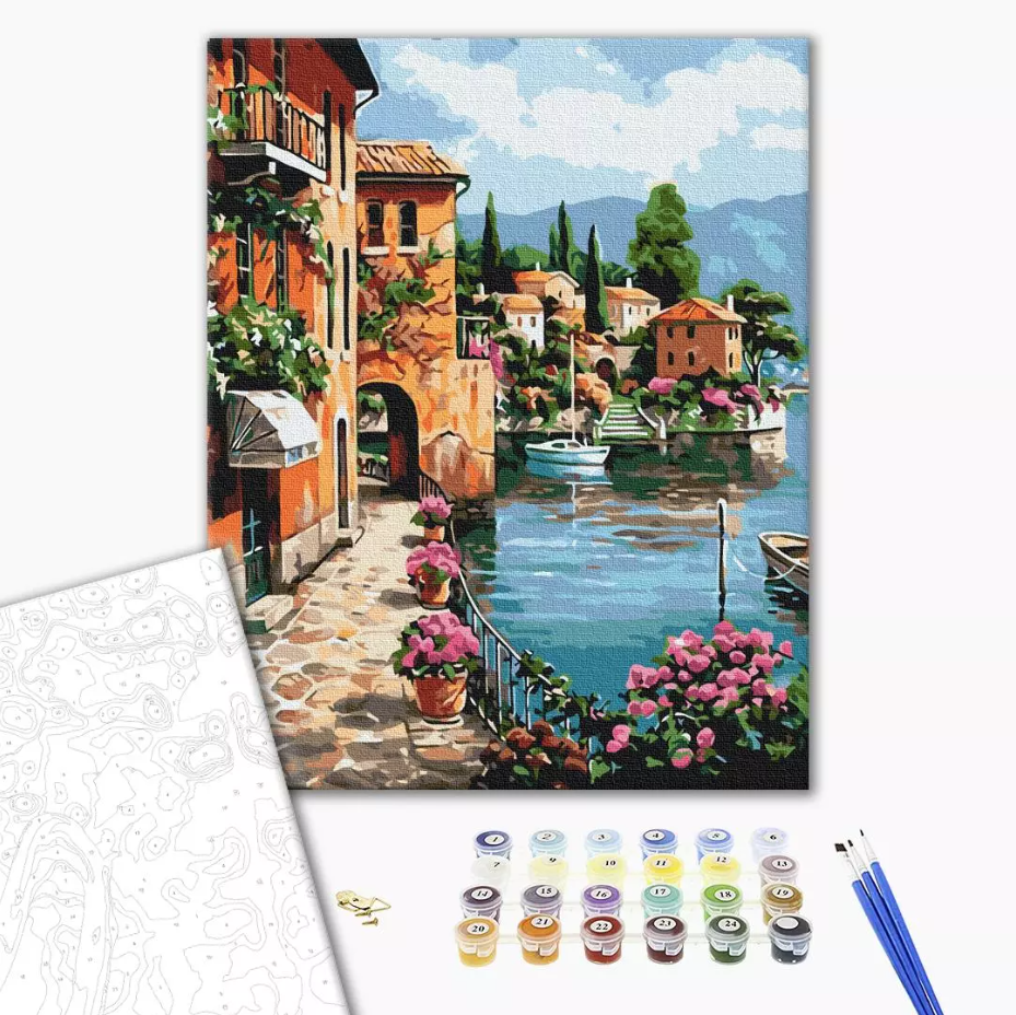 Set pictura pe numere - Under the sun Positano | Brushme