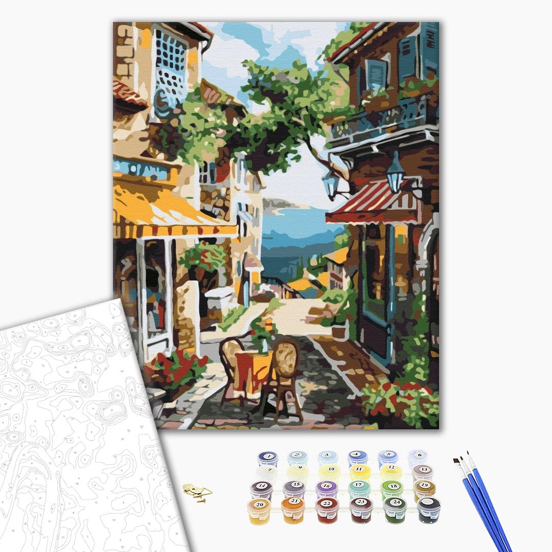 Set pictura pe numere - Noon town | Brushme