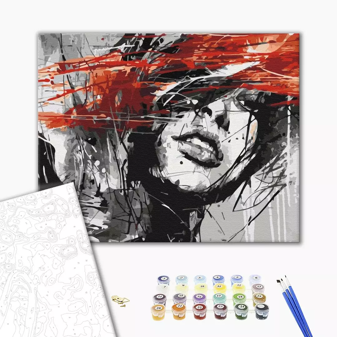 Set pictura pe numere - Ink portrait | Brushme