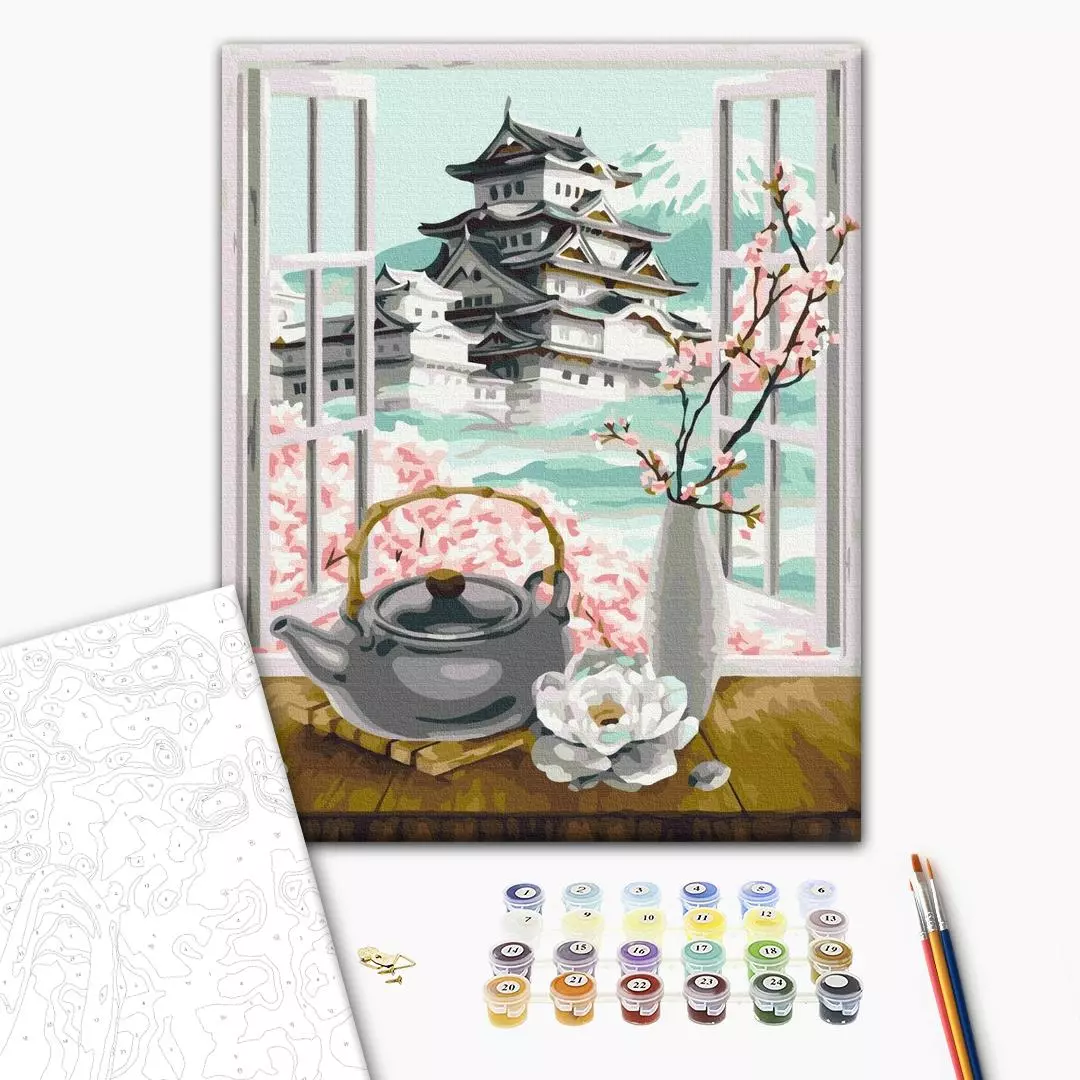 Set pictura pe numere - Tea ceremony | Brushme