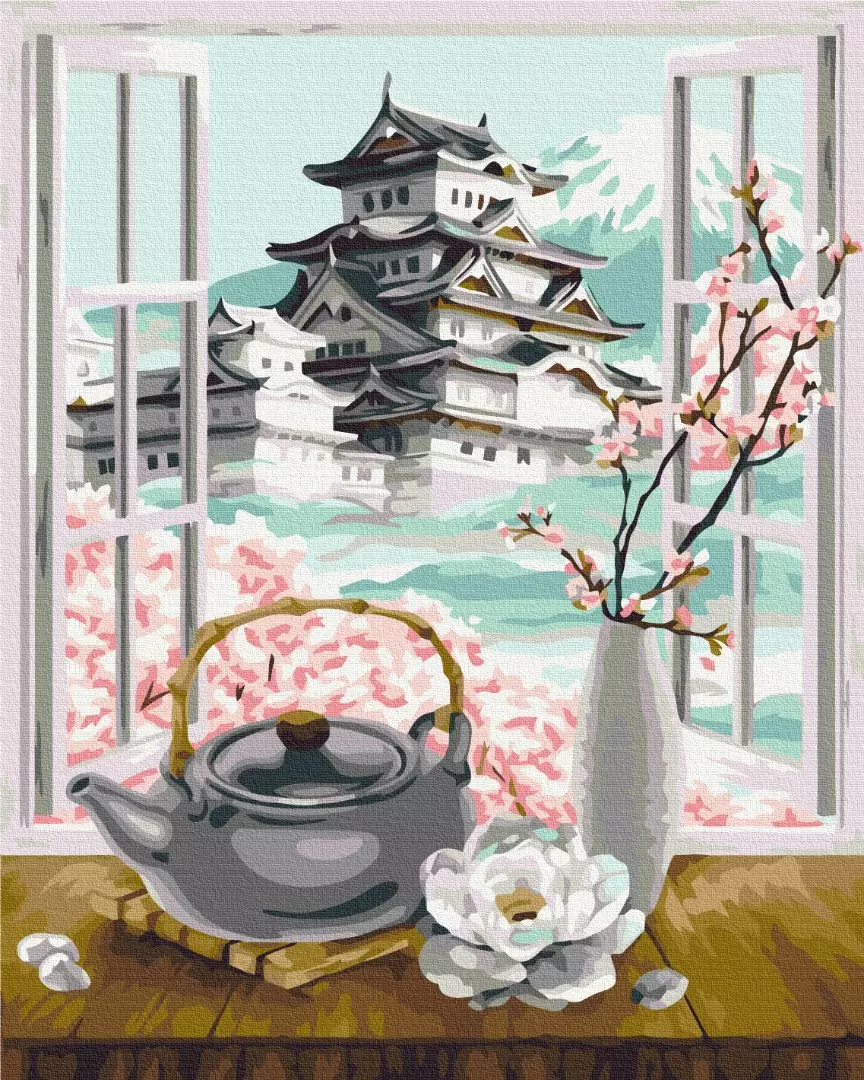 Set pictura pe numere - Tea ceremony | Brushme - 1 | YEO