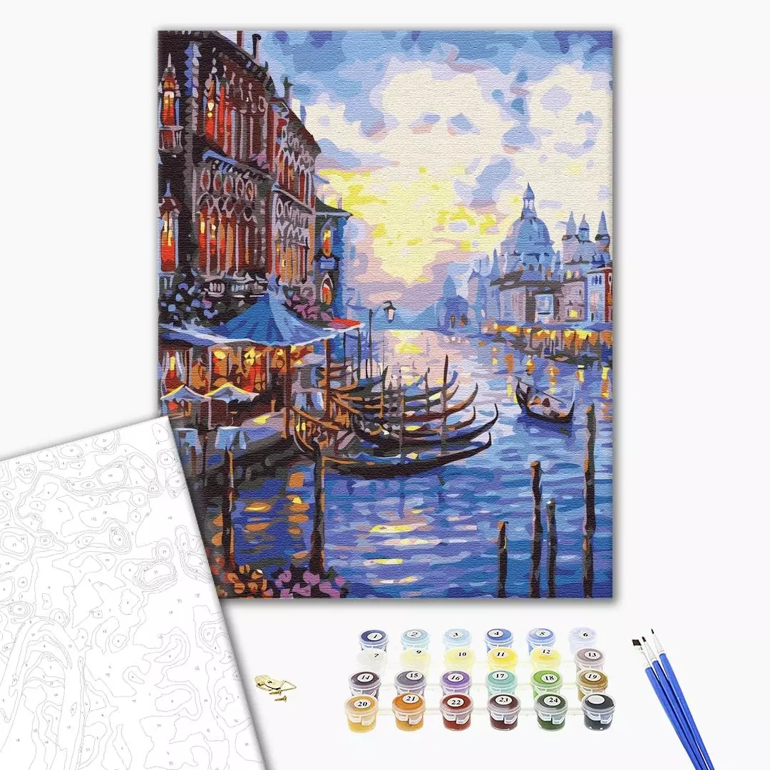 Set pictura pe numere - Beautiful Venice | Brushme