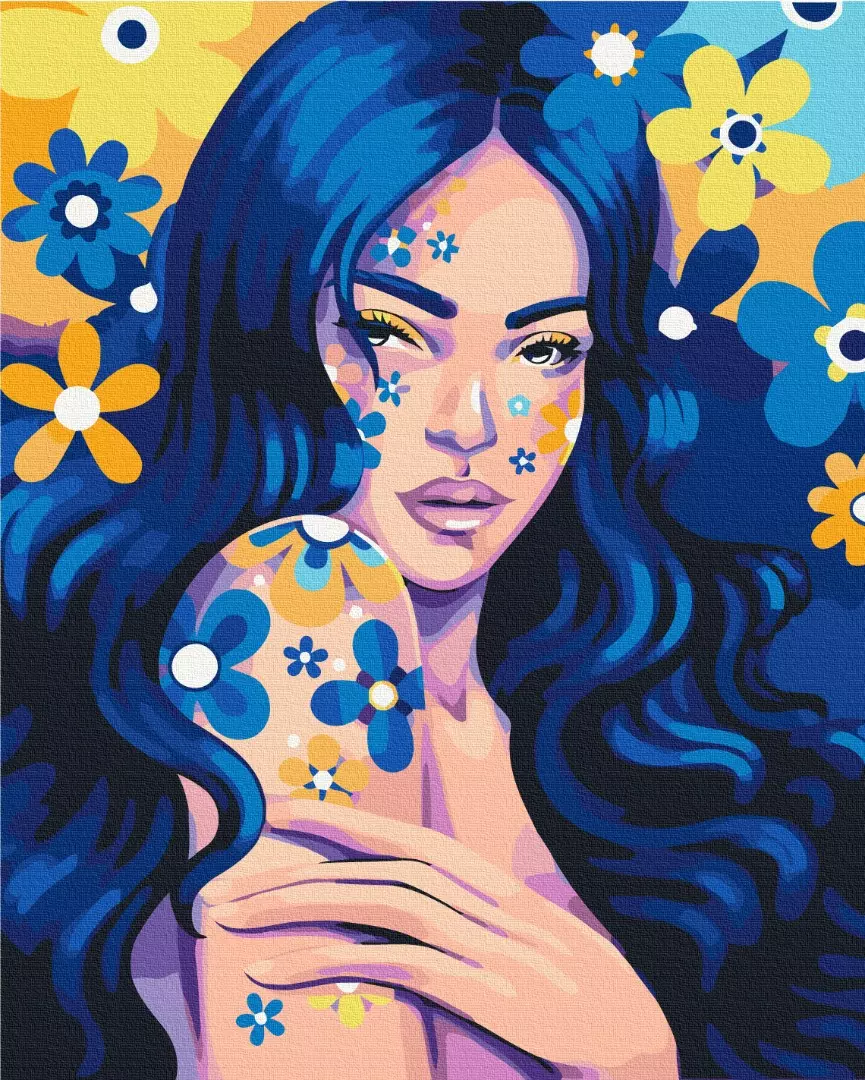 Set pictura pe numere - Polina Skurikhina - Indigo girl | Brushme
