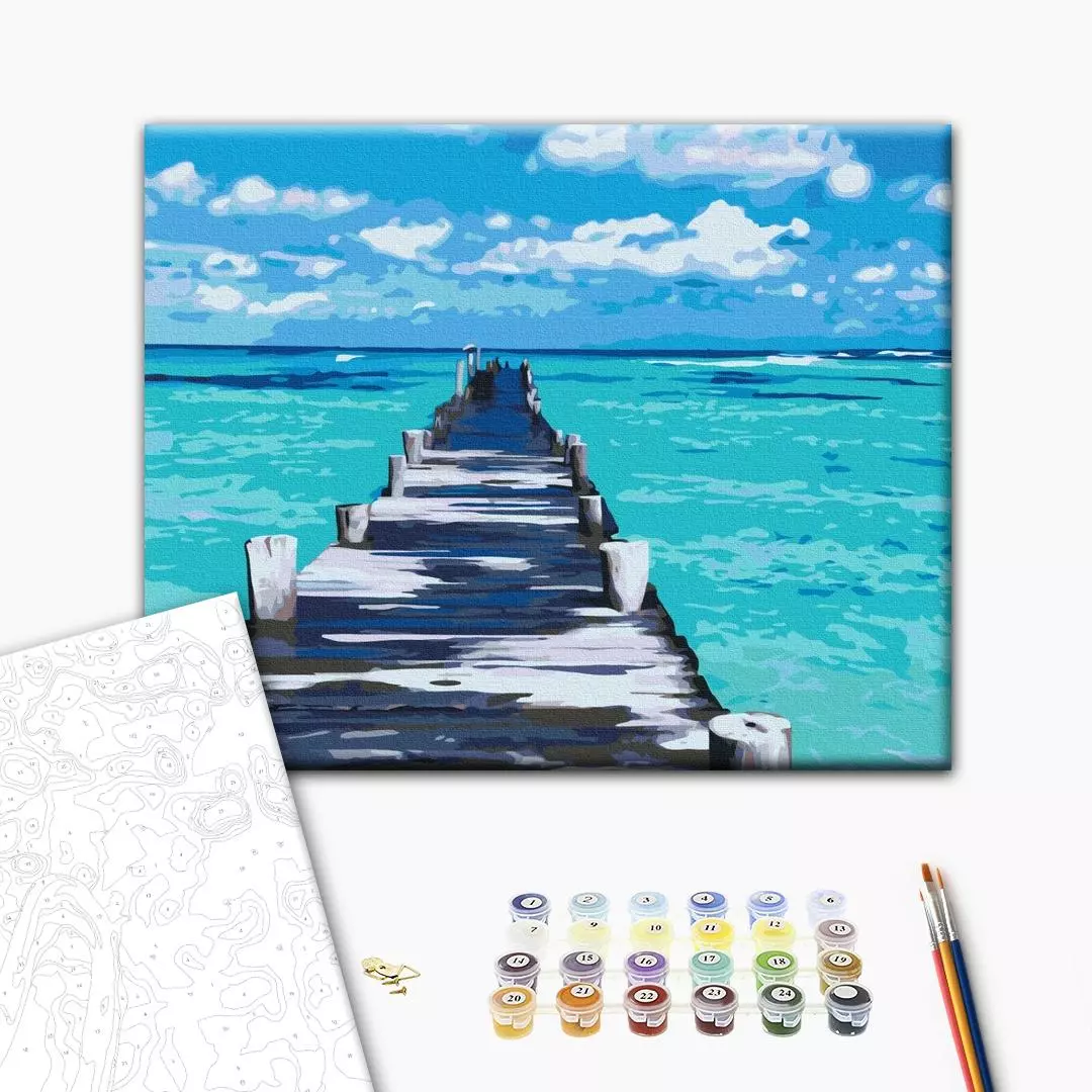 Set pictura pe numere - Azure road | Brushme