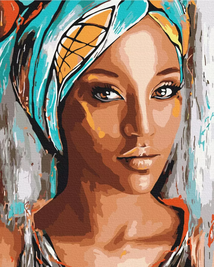 Set pictura pe numere - Portrait of an African woman