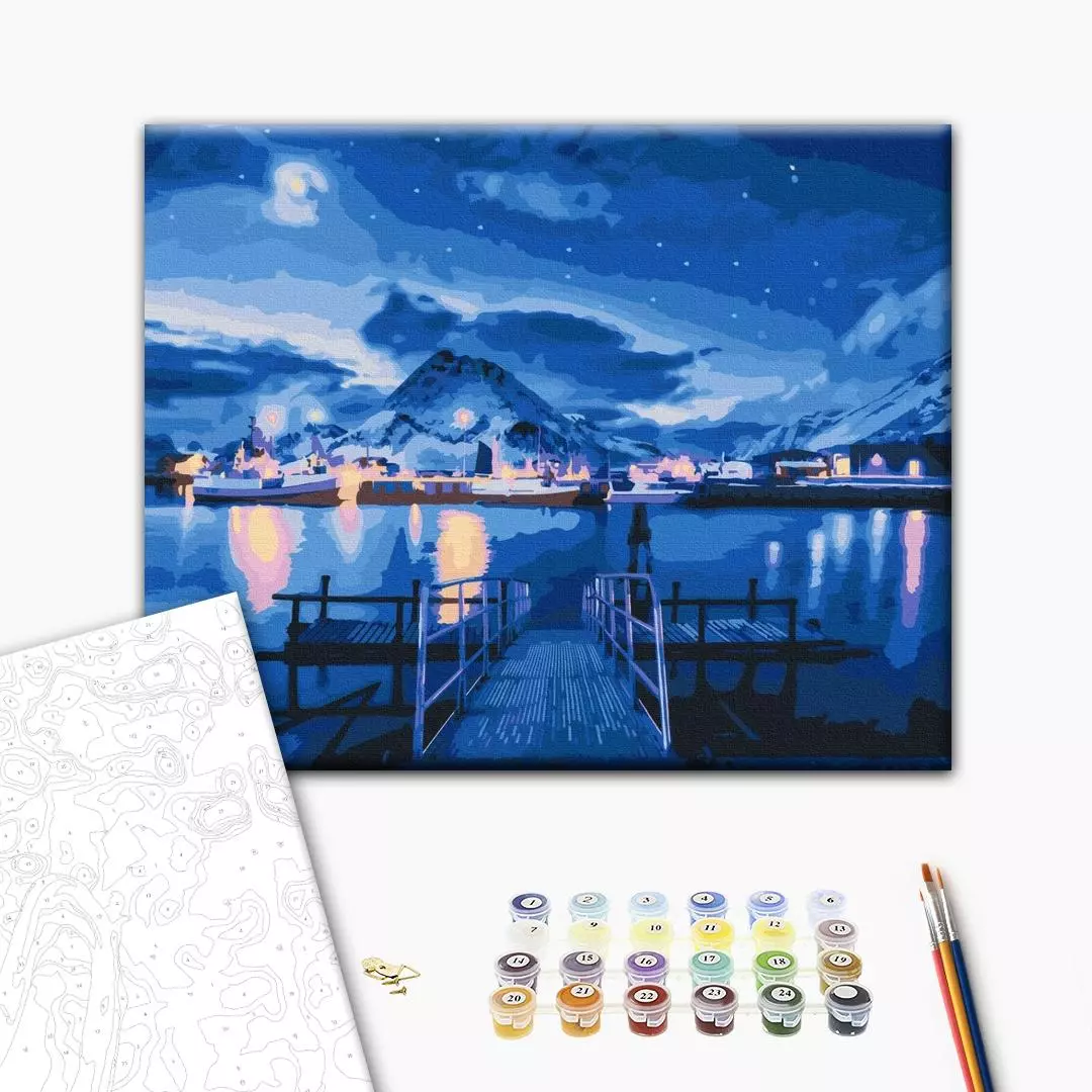 Set pictura pe numere - Polar Lights | Brushme