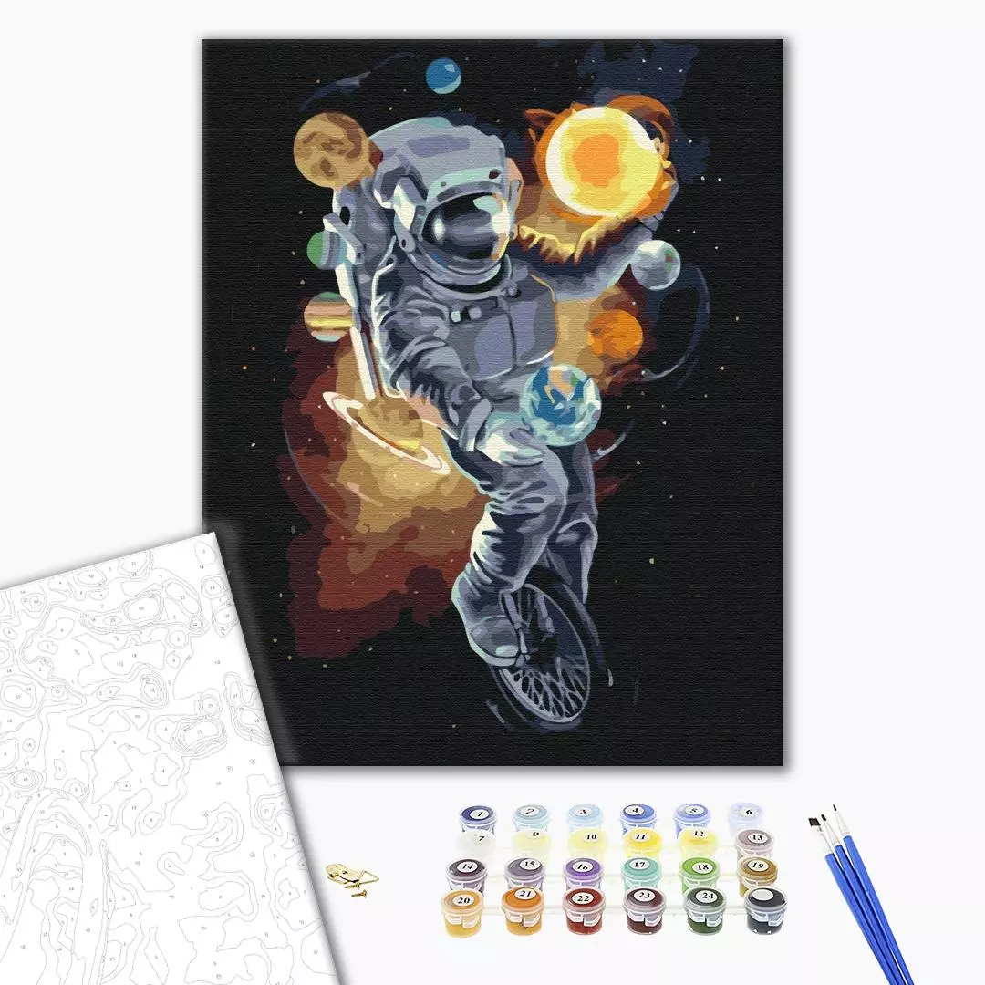 Set pictura pe numere - Space juggler | Brushme