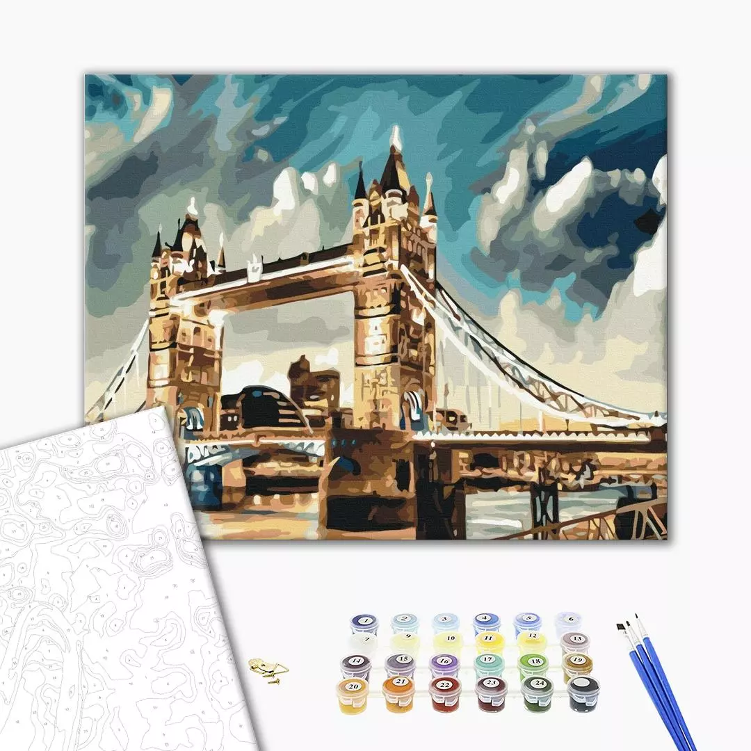 Set pictura pe numere - London in the clouds | Brushme