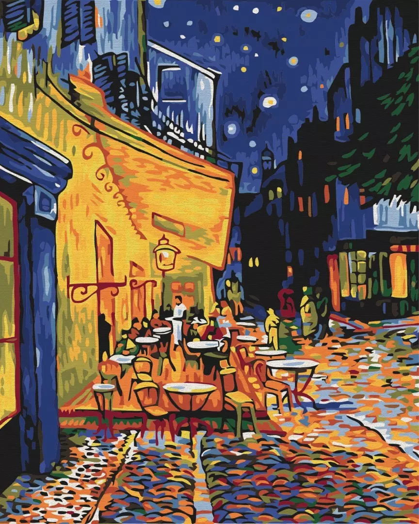 Set pictura pe numere - Van Gogh - Night cafe in Arles | Brushme - 2 | YEO