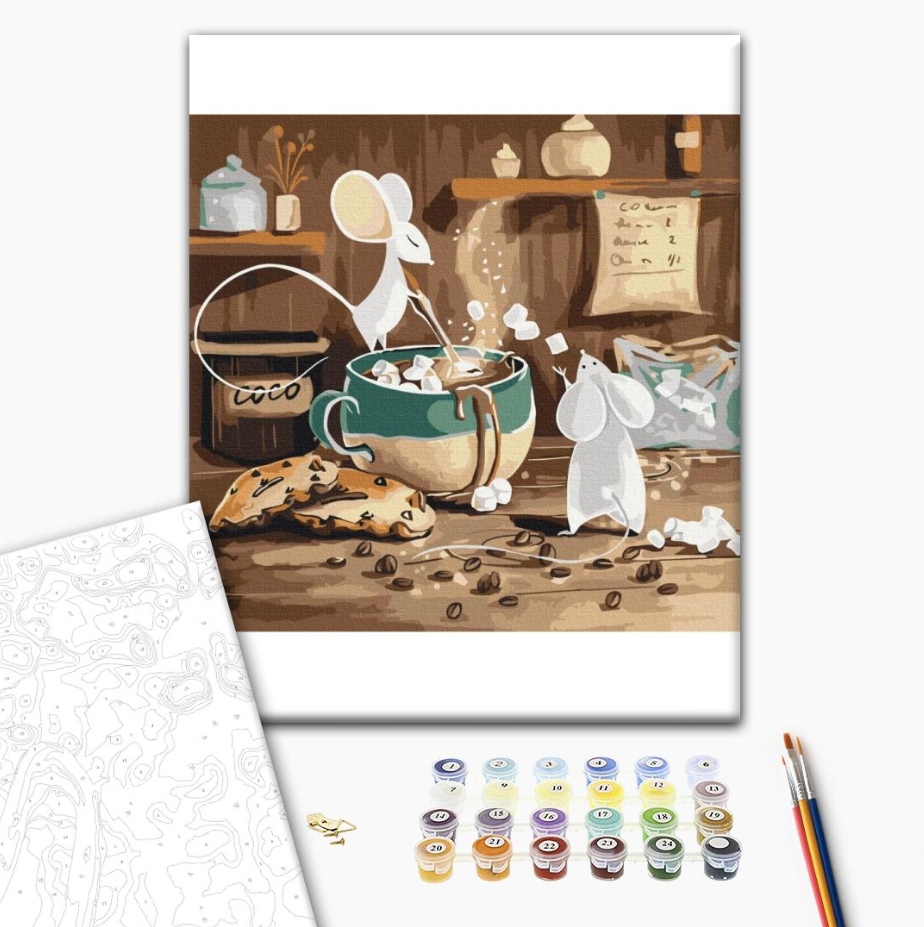 Set pictura pe numere - Cocoa for mice | Brushme