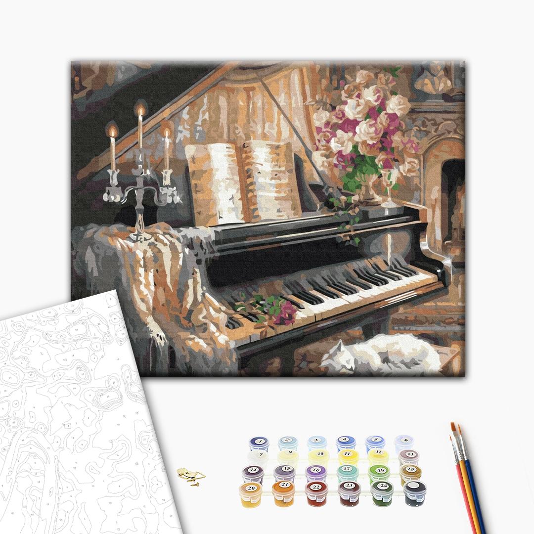 Set pictura pe numere - The comfort of Beethoven | Brushme