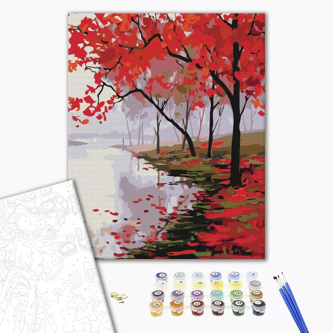 Set pictura pe numere - Colors of Japan | Brushme
