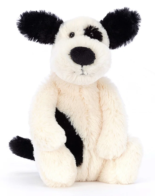 Jucarie de plus - Small - Bashful - Black and Cream Puppy | Jellycat