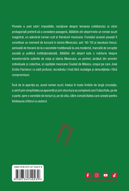 Bataliile in desert | Pacheco Jose Emilio