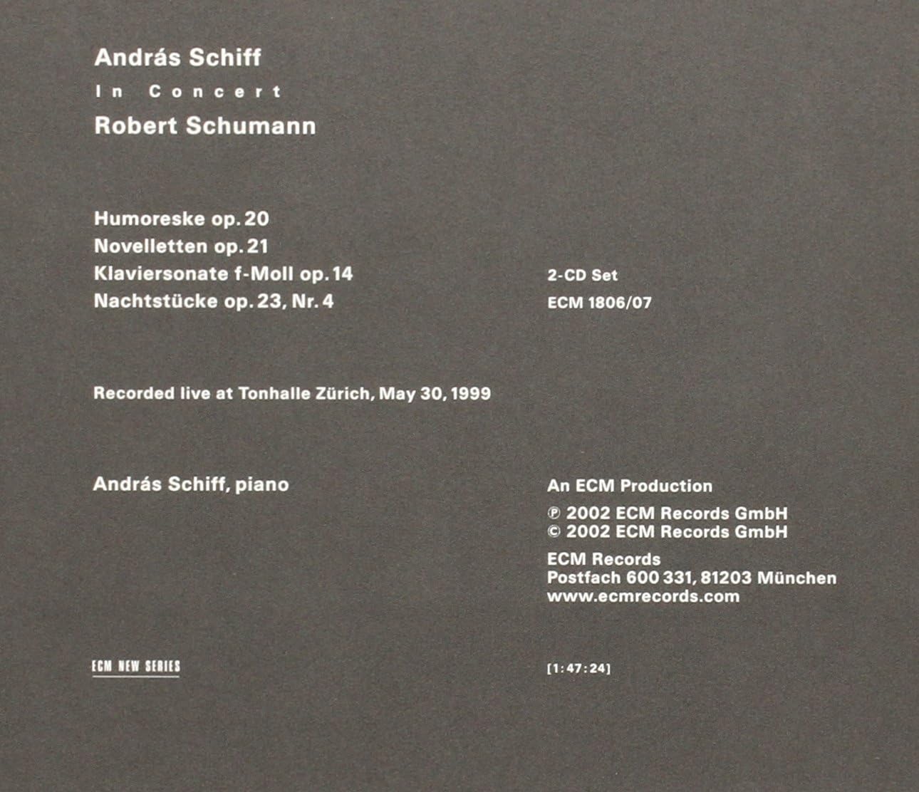 Robert Schumann - In Concert | Andras Schiff