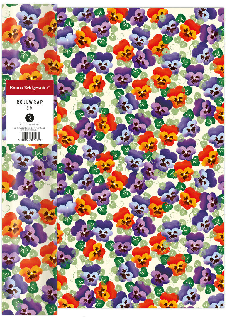 Hartie de impachetat - Roll Wrap - Purple Pansy | Penny Kennedy