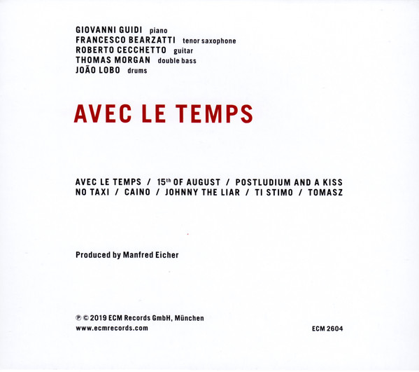 Avec Le Temps | Giovanni Guidi ‎