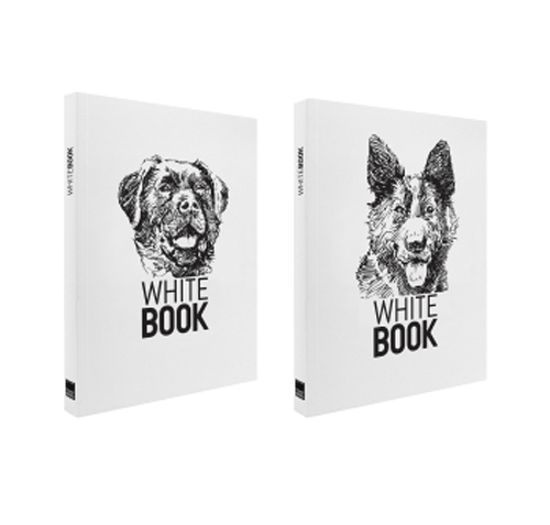 Carnet - Papel Branco - White Book Dogs | Make Notes